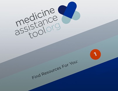 Medicine Assistance Tool logo and site detail