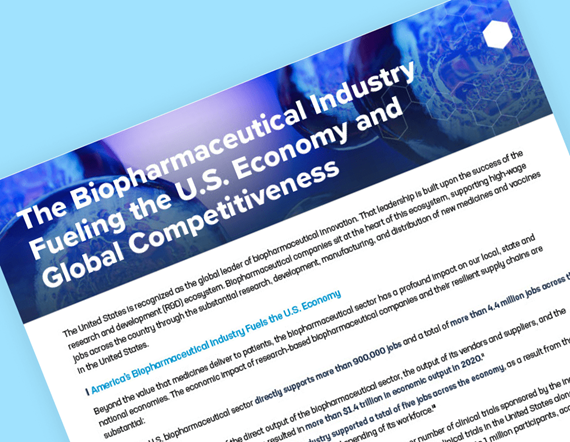 Teaser image for biopharmaceutical industry fueling US economy and global competitiveness